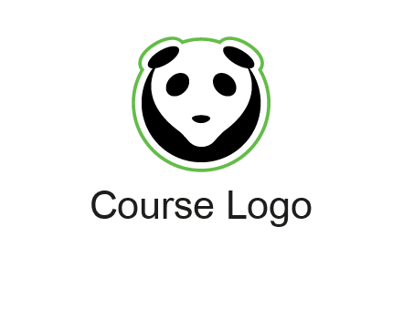 panda face logo