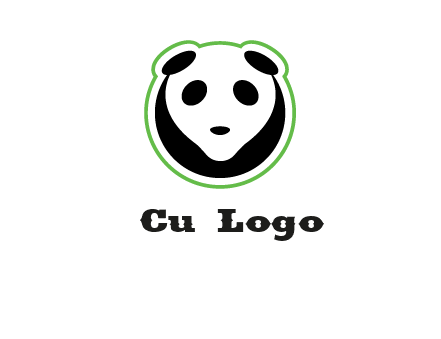 panda face logo