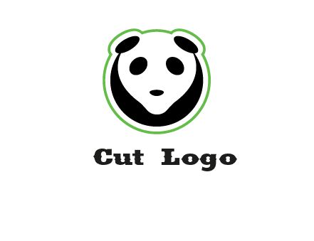 panda face logo