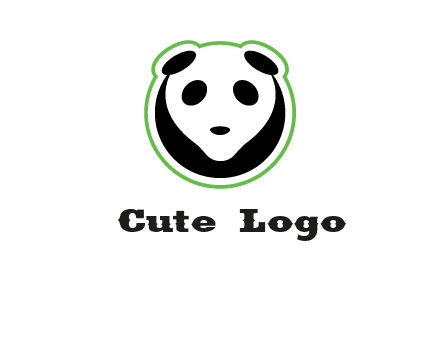 panda face logo
