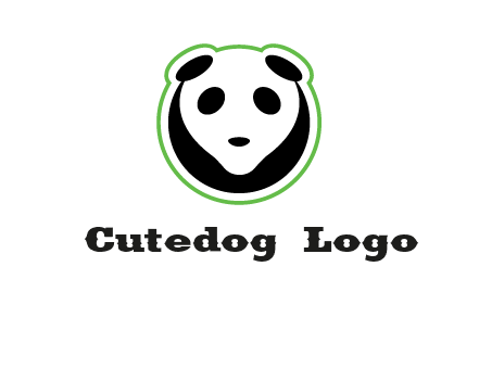 panda face logo