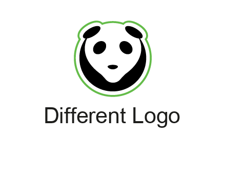 panda face logo