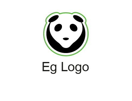 panda face logo