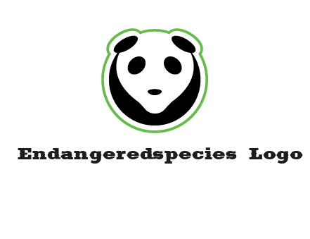 panda face logo