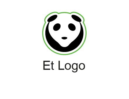 panda face logo