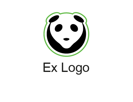 panda face logo