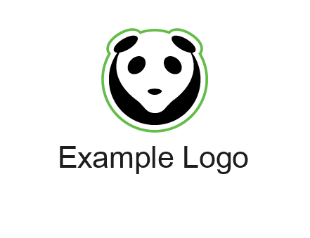 panda face logo