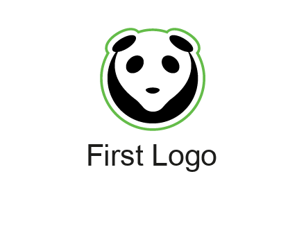 panda face logo