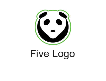 panda face logo