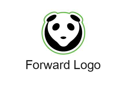 panda face logo