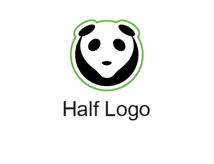 panda face logo