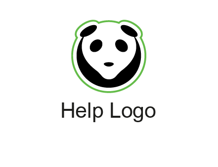 panda face logo