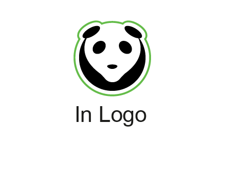 panda face logo