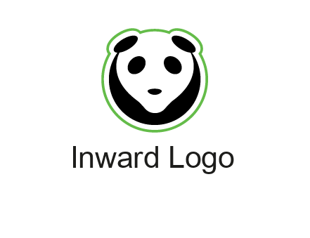 panda face logo