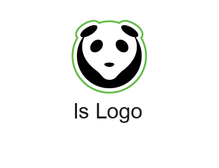 panda face logo