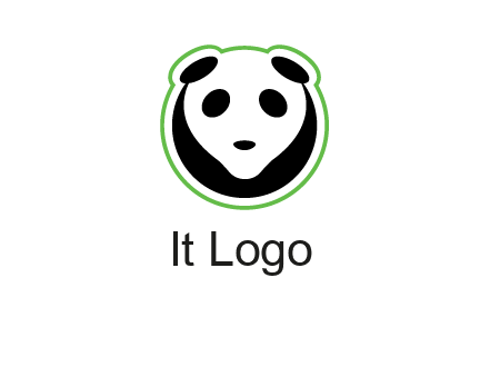 panda face logo