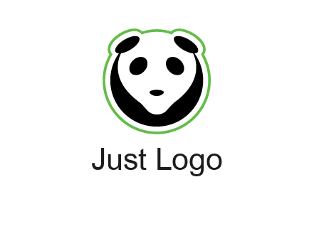 panda face logo