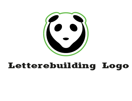 panda face logo
