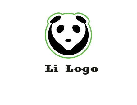 panda face logo