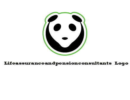 panda face logo