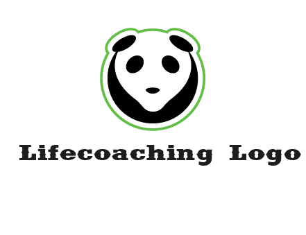 panda face logo