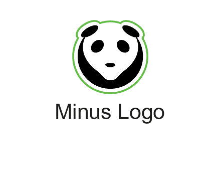 panda face logo