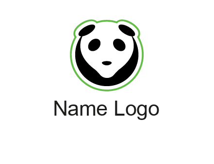 panda face logo