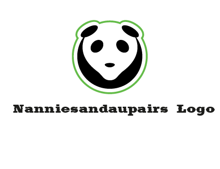 panda face logo