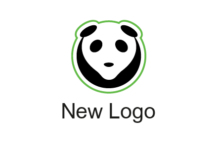 panda face logo