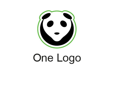 panda face logo
