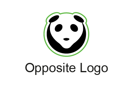panda face logo