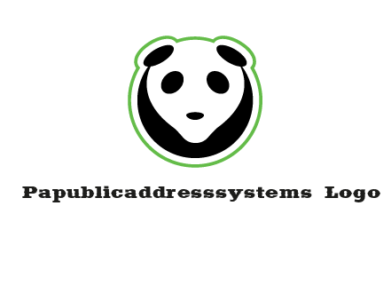 panda face logo