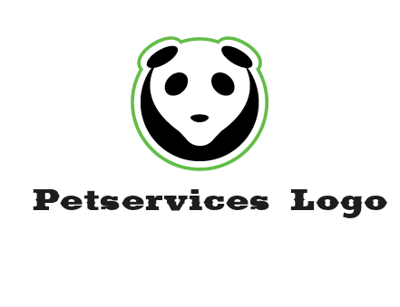 panda face logo