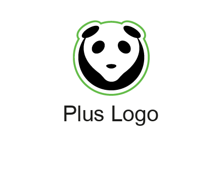 panda face logo