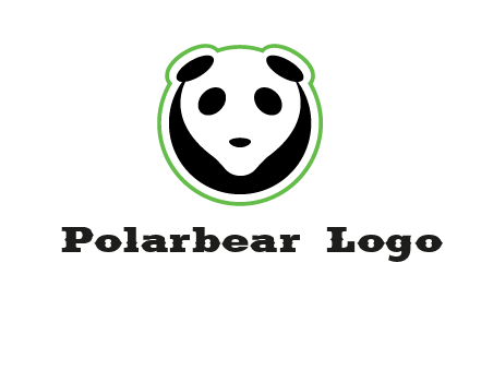 panda face logo
