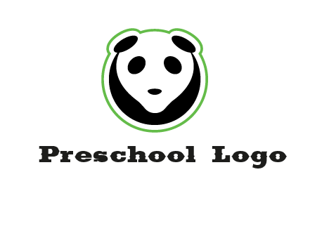 panda face logo