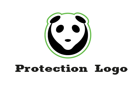 panda face logo
