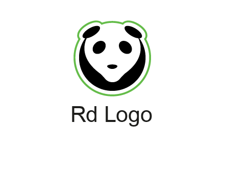 panda face logo