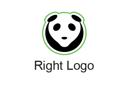 panda face logo