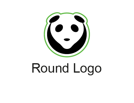 panda face logo