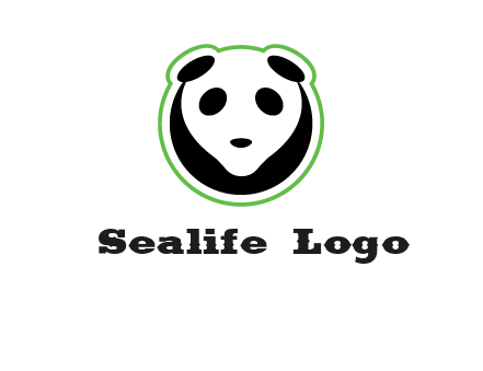 panda face logo