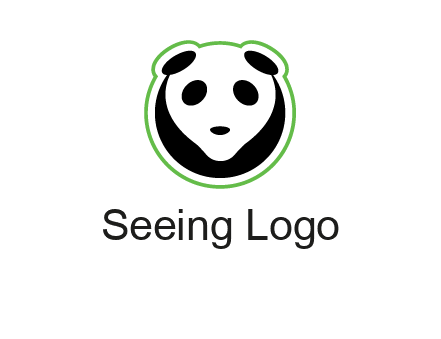 panda face logo