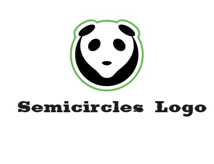 panda face logo