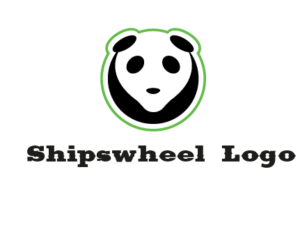 panda face logo