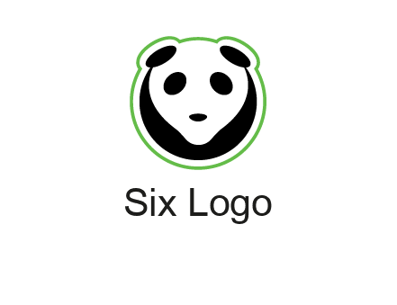 panda face logo