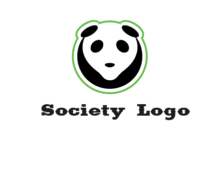 panda face logo
