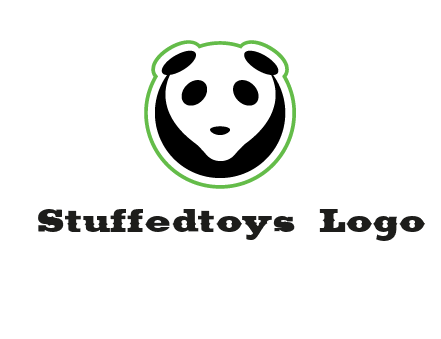 panda face logo