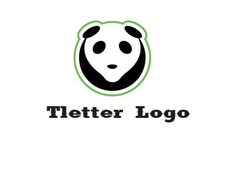 panda face logo