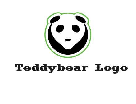 panda face logo