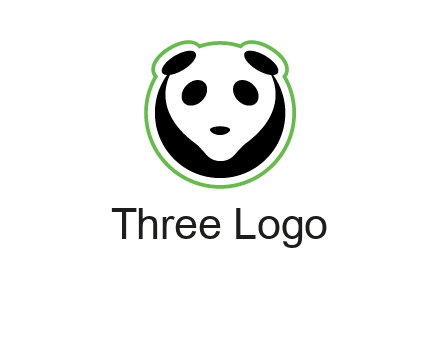 panda face logo